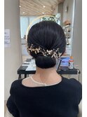 ヘアセット♪タイトシニヨン