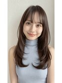 ロングレイヤー/フェイスレイヤー/髪質改善/縮毛矯正