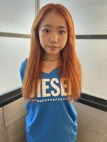 ギャザー 豊橋(Gather) ペールオレンジカラー|ブリーチで叶える透明感ハイトーン