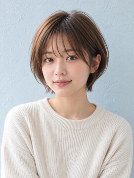 フレイムス ヘアアンドリラックス 大宮東口店(Frames) レイヤーボブ髪型20代30代40代50代前髪あり前髪なし面長丸顔大宮