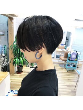 レンク(LENC) Coast.ベリーショート×かりあげ×黒髮