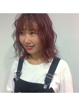 クラン(clan) clan<ボルドー斜めバング　クラシカル　似合わせカット＞