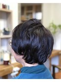 くせ毛風ショートボブ