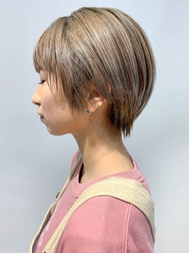 テトヘアー(teto hair) short(丸みショート、ミルクティーベージュ、ブロンド)