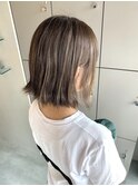 【EIGHT 豊崎】お客様スタイル_ハイライト 外ハネボブ