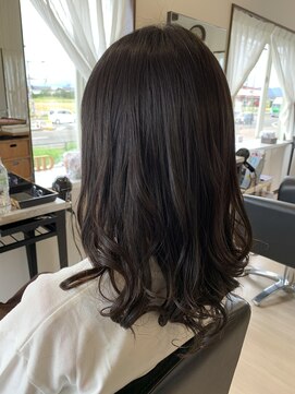 コアフィールフィス(COIFFURE fils) 《見附　今町》M3Dツヤ巻き髪　ロングヘア