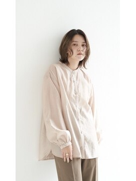 プランツ ヘアサロン(Plants HAIR SALON by GEORGE) 顔周りに束感を・・。　ベージュロブで柔らかい女性に