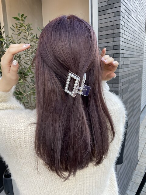 ~ Lavender color long hair~