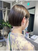暗めカラー/ボブ/顔周り/前髪/レイヤー/髪質改善/縮毛矯正/銀座