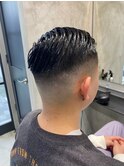バーバー　フェードカット/ツーブロック/刈り上げ/アップバング