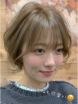 ヘアー ジップ(hair Zip) 丸みショートボブ【早稲田新宿】
