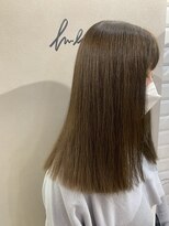 ハブ(hub)&nbsp;【天神今泉】ブリーチなしオリーブベージュ