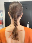 甘さ控えめ タイトな編みおろしスタイル