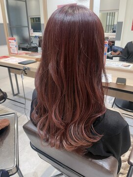 バサ 鷺ノ宮店(BASSA) 【スタイル】カシスピンク×巻き髪