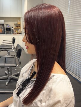 エムプラス 二子玉川(Mplus) ◎ブリーチなしダブルカラー/ワインレッド◎ Mplus鹿嶋