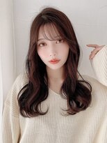 大人アンニュイ"韓国ヨシンモリヘア"×モカカラー