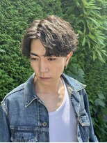 レタッチ バイ フィフス 天神大名(RETOUCH by fifth)&nbsp;波巻きスパイラルパーマツイストパーママッシュメンズパーマ束感