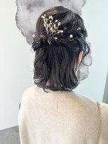 バロンフェム(baLon.fem)&nbsp;【stylist園田】華やか金箔ハーフアップ