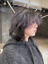 ピークアブー 原宿ハラカド(PEEK-A-BOO) ウルフレイヤー/デザインカラー/シルバーアッシュ/前髪なし