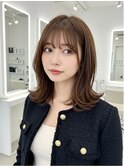 美髪/ワイドバング/レイヤーカット/くすみベージュ/新小岩駅