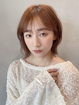 ロンド ボーイ 表参道(Lond BOY) イメチェン外ハネボブ顔周りレイヤーウルフ髪質改善