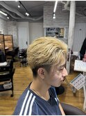 #メンズフェザーショート　#メンズフェザーパーマ
