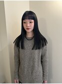 オン眉　ネイビーブルー