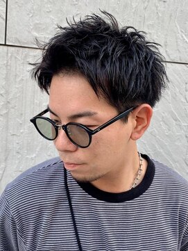 ジーニー 新百合ヶ丘(Genie) ダークアッシュニュアンスパーマ韓国マッシュベリーショート