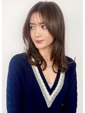 ケアウメダ(CARE UMEDA) 【CARE UMEDA】韓国レイヤー 水素カラー 顔まわりカット