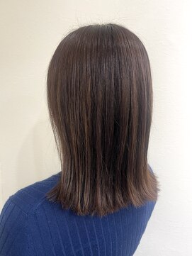 ヘアー ホスピタル ソアン(hair hospital soan) ロブ  ×  くすみベージュ