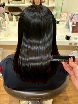 キャパ(CAPA) 髪質改善で叶える暗髪ツヤストレート(茅ヶ崎/20代/韓国ヘア)