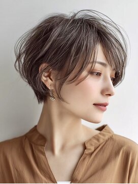 ハーツ(Heart's) 白髪ぼかし脱白髪染め大人ショート40代50代60代