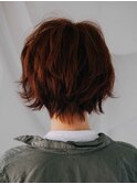 レッド×外ハネショート【古淵/相模原】