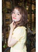 20代30代★柔らかグレージュふわミディ可愛い美髪♪短めバング