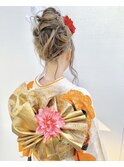振袖 × フラワー × ヘアアレンジ【Steed/立川】