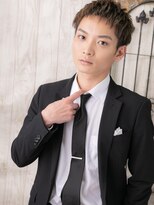 グルーミングサロン バーバー キャッスル 北浦和西口(Grooming salon Barber Castle)&nbsp;デコ出し＆ハイトーンのモテ束感マッシュA