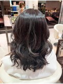 ★岡田有加★20代30代/ハイライト×gray Perl