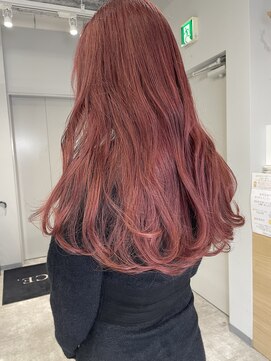 アヴァンス 京橋店(AVANCE) ブリーチ1回カラー/大人雰囲気のカシスピンク