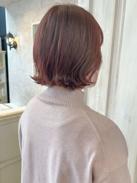 キャアリー(Caary) 福山市caary人気ブリーチなし/愛されピンク系カラー/前髪パーマ