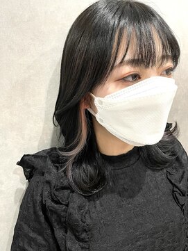 ムード タテマチ(mood tatemachi) ブラック&ピンクインナーカラー