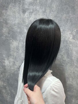 ワンズミラー 立川(ONE'S MIRROR) 黒髪/前髪パーマ/グレーベージュ/レイヤーロング/インナーカラー