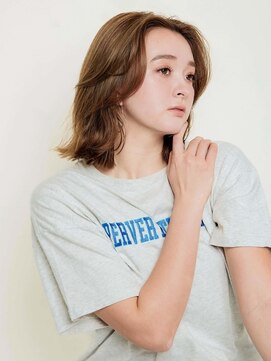 オンク 新宿(onk) ミディアムヘア/ショコラベージュ/ボブルフ/新宿駅