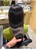 髪質改善×オリーブベージュ