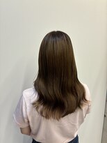 アチーブ ヘア デザイン(achieve hair design)&nbsp;ナチュラルブラウン美シルエットロング20代30代なみなみウェーブ