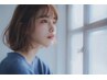 【人気No.1】カット+低刺激オ－ガニックカラー+水潤トリートメント￥8910