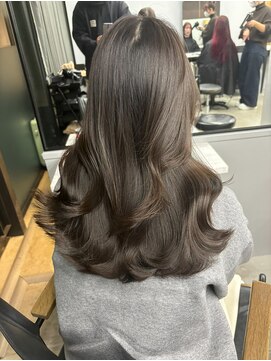 エヌアイ オモテサンドウ(ni omotesando) 憧れ韓国くびれヘア/顔まわりカットレイヤーカット艶髪黒髪