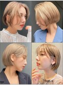 Overseas Hair Short Bob Beige Bob Face Layers A1209
