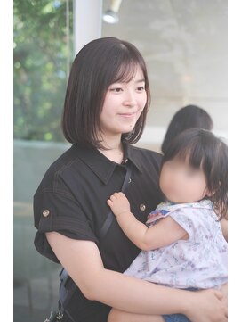 スイ(sui) 【sui hair studio 富塚町】シンプルボブ『お子様連れ♪』