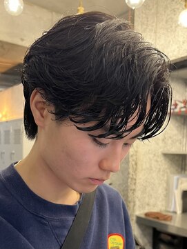 バイフィフス 原宿/表参道(by fifth) ナチュラルセンターパートニュアンスパーマシャドウパーマ黒髪