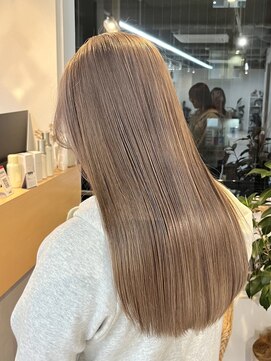 トト 船橋店(toto.) ◇細めハイライトくすみベージュフェイスフレーミング[船橋]